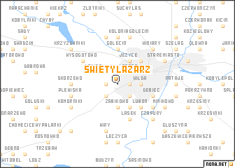 map of Święty Łazarz