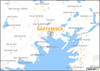 map of Swifts Beach