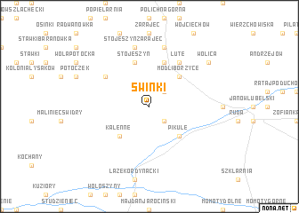 map of Świnki