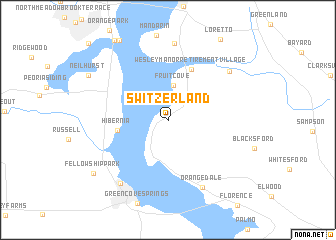 map of Switzerland