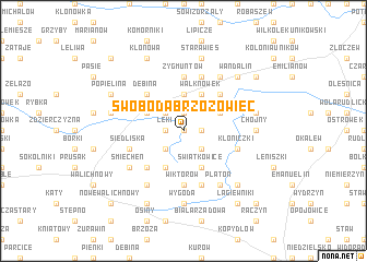 map of Swoboda Brzozowiec