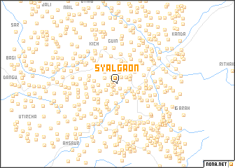 map of Syālgaon