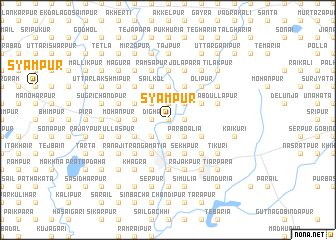 map of Syāmpur