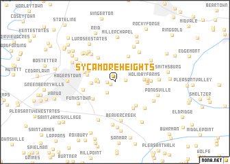 map of Sycamore Heights
