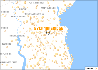 map of Sycamore Ridge