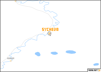 map of Sychëva