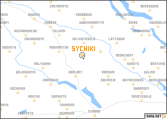 map of Sychiki