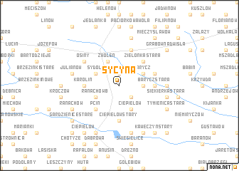 map of Sycyna