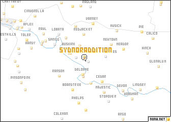 map of Sydnor Addition