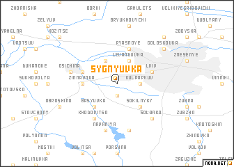 map of Sygnyuvka