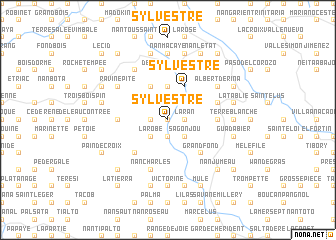 map of Sylvestre