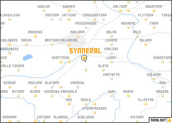 map of Synnerål