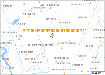 map of Synoikismós Sarakatsanaíon