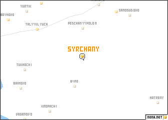 map of Syrchany