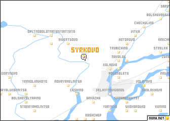 map of Syrkovo
