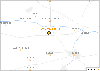 map of Syryatino