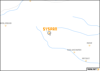 map of Syspan\