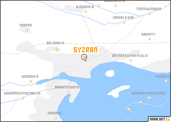 map of Syzran\