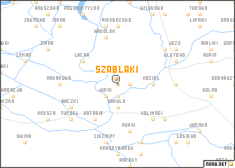 map of Szablaki