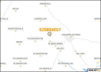 map of Szabóhegy