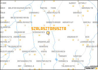 map of Szalasztópuszta