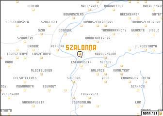 map of Szalonna