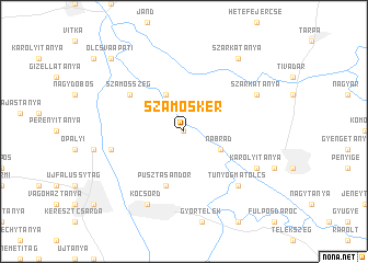 map of Szamoskér