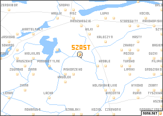 map of Szast