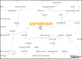 map of Szatmárcseke