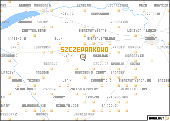 map of Szczepankowo