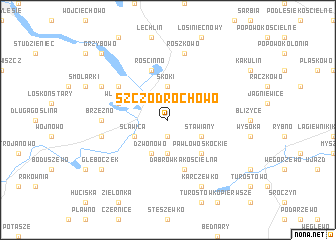 map of Szczodrochowo