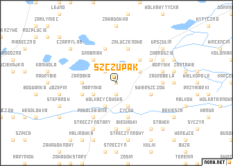 map of Szczupak