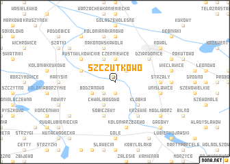 map of Szczutkowo