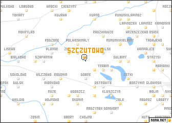 map of Szczutowo