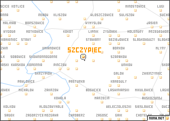 map of Szczypiec