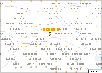 map of Szebnie