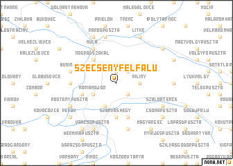 map of Szécsényfelfalu