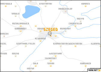 map of Szeged