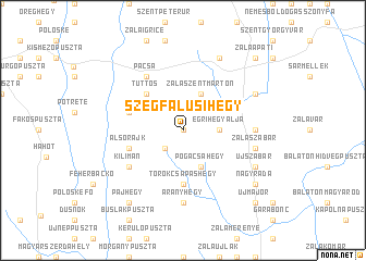 map of Szegfalusihegy