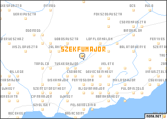 map of Szekfůmajor