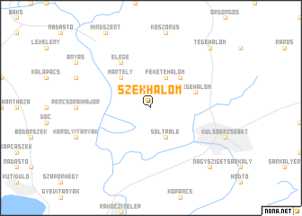 map of Székhalom