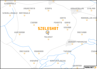 map of Szeleshát