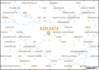 map of Szeleste