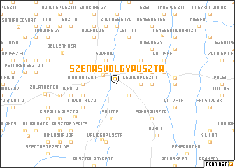 map of Szénásvölgypuszta