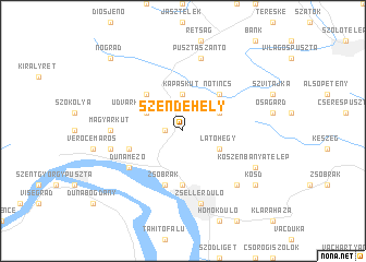 map of Szendehely