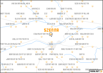 map of Szenna