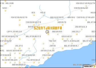 map of Szentjakabfa