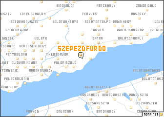 map of Szepezdfürdő