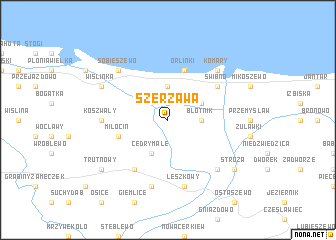 map of Szerzawa