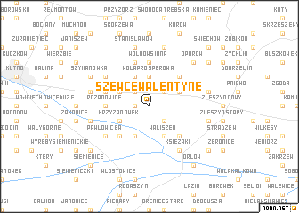 map of Szewce Walentyne
